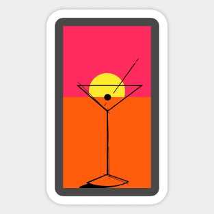 Pop Art Martini 2 Endless Sticker